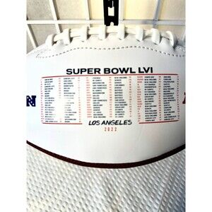 Super Bowl XLIV White Panel Logo Football